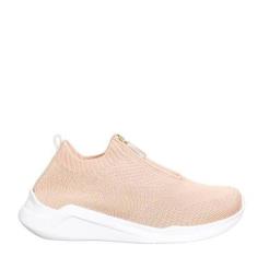 Tenis Petite Jolie Hype Detalhe Zíper  Nude 39-Feminino