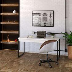 Mesa De Escritório Kuadra 2 Gv Bege 150 Cm