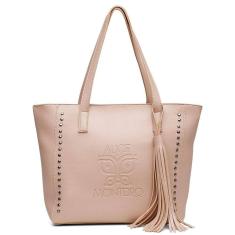 Bolsa Sacola Casual Basica Feminino Com Zíper E Alça De Ombro