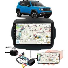 Multimídia 9" Polegadas Jeep Renegade Espelhamento USB Bluetooth + Mol