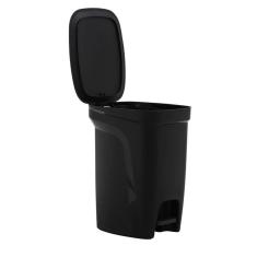 Lixeira Tramontina Compact 10l Em Polipropileno Preto Com Haste Em Aço Galvanizado