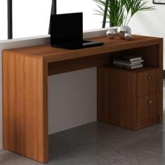Mesa para Escritório 2 Gavetas Amendoa ME4130 - Tecno Mobili