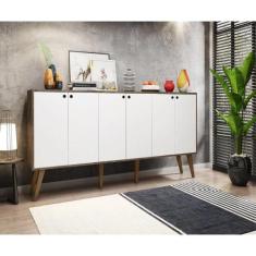 Balcão Aparador Buffe Retro 6 Pts Guatemala  Castanho  Bela Casa - Bel