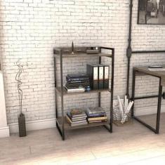Estante para Livros Industrial 104cmx60cm 3 Prateleiras Kuadra - Compa