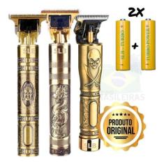 Barbeador Maquininha Barba Max Shave Original Com 2 Baterias - Profess