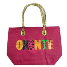 Bolsa De Praia Palha Feminina Com Zíper De Ombro Oxente Sacola Ecobag 