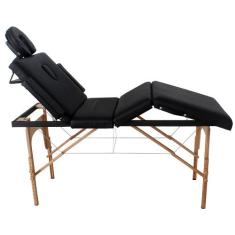 Divã Mala Dobrável Reclinável Premium Com Orifício Mesa Maca Massagem 