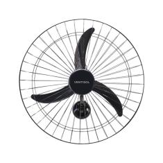 Ventilador Oscilante De Parede Preto 60cm Ventisol Bivolt