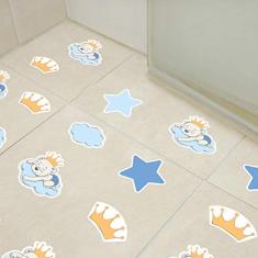 Adesivo Piso Banheiro Antiderrapante Ursinho Príncipe 16un