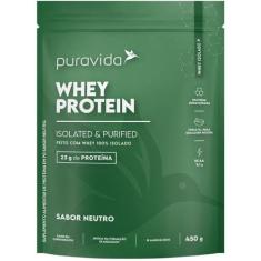 Whey Protein Isolado Neutro 450g - PuraVida