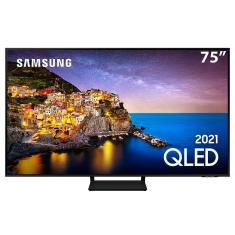 Smart TV 75" QLED 4K Samsung 75Q70A, Modo Game, Processador IA, Som em Movimento Virtual, Tela sem limites, Design slim, Alexa built in