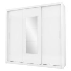 Guarda Roupa Casal Paula Espelho Branco