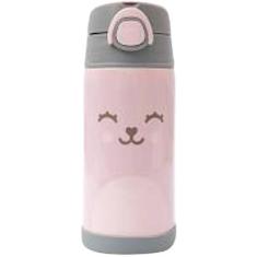 Garrafa Térmica Parede Dupla 400Ml  - Gumy Rosa  Buba