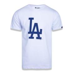 Camiseta Los Angeles Dodgers Mlb Branco Verde New Era