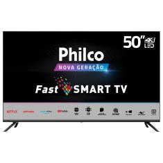 Fast Smart TV Philco 50” PTV50G70SBLSG UltraHD 4K LED Bivolt