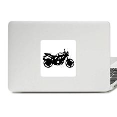 Adesivo de vinil para laptop com estampa de motocicleta mecânica