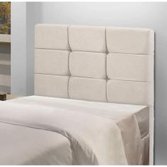 Cabeceira Estofada Cama Box Solteiro 0.90 Julia Veludo Speciale Home