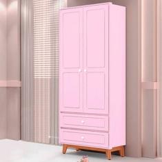 Guarda-Roupa Infantil Kevin 2 Portas 2 Gavetas MDF Tuboarte