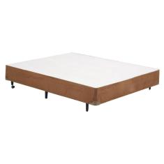 Cama Box CASAL Universal Camurça Marrom - 138x188