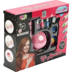 Kit Manicure Infantil Esmalte Secador De Unhas E Acessórios - Bbr Toys