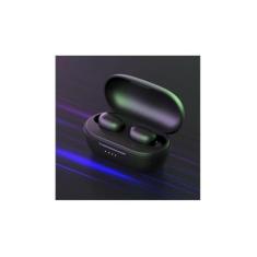Fone Xiaomi GT1 (PRO) Haylou TWS sem fio Bluetooth, case 800mAh, Display indicador de Bateria, Preto, Pequeno
