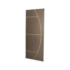 Kit com 2 Folhas de Porta Madeira Decorada 210x90cm Espessura 3,5cm Gaúcha Mgm Carvalho Quebec