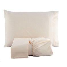 Jogo de Lençol Cama Queen Box 3 Peças Liso - Diversas Cores - Bordados