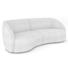 Sofá 4 Lugares 318cm Orgânico Zion M22 Boucle Branco - Mpozenato, Bran