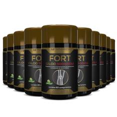 10X Fort Calcio 500 + 1000Ui Hf Suplementos Premium 60 Comps