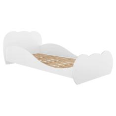 Cama Solteiro Para Colchão 88 X 188 Cm Safira 100% Mdf Multimóveis Fg2761 Branca