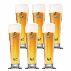 Jogo de Copos de Cristal Rótulo Gosser Nucleation Point Para Cerveja 4