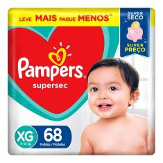 Fralda Pampers Supersec XG - 68 Unidades