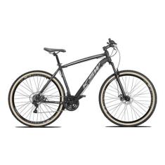Bicicleta Aro 29 KSW 2x9V 18v Freio Hidráulico k7 e Trava, Preto, Prat