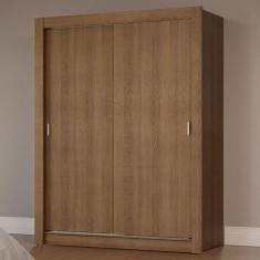 Guarda-Roupa Solteiro 2 Portas de Correr Rustic Milano Madesa, Rustic
