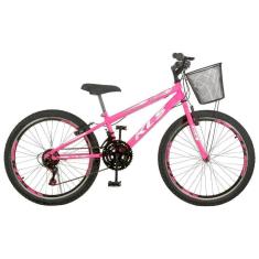 Bicicleta Aro 24 Kls Sport Gold Freio V-B Mtb 21V Feminina-Feminino