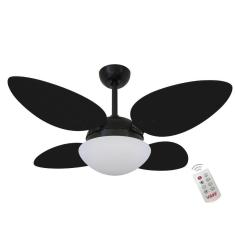 Ventilador Volare Petalo Quad Preto 110V E Controle Remoto