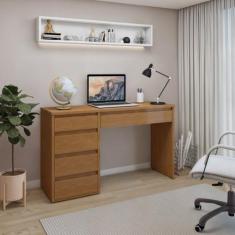 Escrivaninha 5 Gavetas 136cm 100% MDF Berlim Yescasa