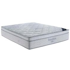 Colchão Casal Ortobom Freedom com Pillow Top e Molas Ensacadas 32x138x188 cm - Branco