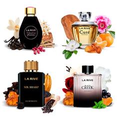 Kit 4 Perfumes Importados La Rive Masculino e Feminino