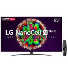 Smart TV LED 65" UHD 4K LG 65NANO81 NanoCell, IPS, Bluetooth, HDR, Inteligência Artificial ThinQ AI, Google Assistente, Alexa IOT, Smart Magic - 2020