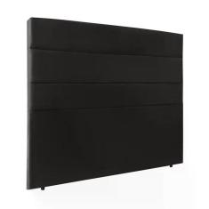 Cabeceira Casal 140Cm Bia Suede Preto Id Suede Preto