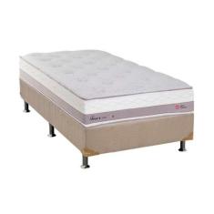 Cama Box Solteiro: Colchão Molas Herval Maxspring Tower + Base CRC Sue