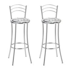 Kit 2 Banquetas Cromadas Bc26-a E523 - TRE PARONI