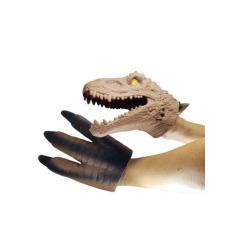 Kit Fantoches Dinossauro Divertido T-Rex Marrom 2 Peças - Adijomar