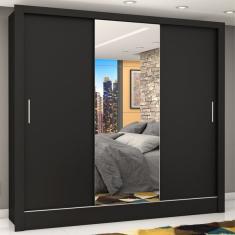 Guarda Roupa Casal 3 Portas Com Espelho Porto Plus Espresso M