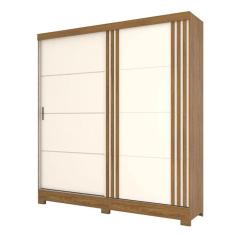 Guarda Roupa Solteiro B352 Nature Off White - Briz Móveis