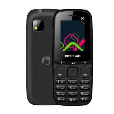 Celular Barato Positivo P26 4G Dual chip Tela 1.8" Rádio FM, Preto