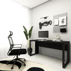 Mesa Escrivaninha p/ Estudos Pé Metal 150cm x 60cm F5 Office - F5 Offi