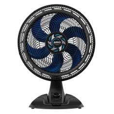 Ventilador de Mesa Arno Xtreme Force VB40 40cm com 3 Velocidades e 6 Pás – Preto