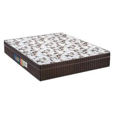 Colchão Queen Espuma Orthoface Firme Euro Pillow Brown D28 158x198x25cm Marrom Colchões Polar